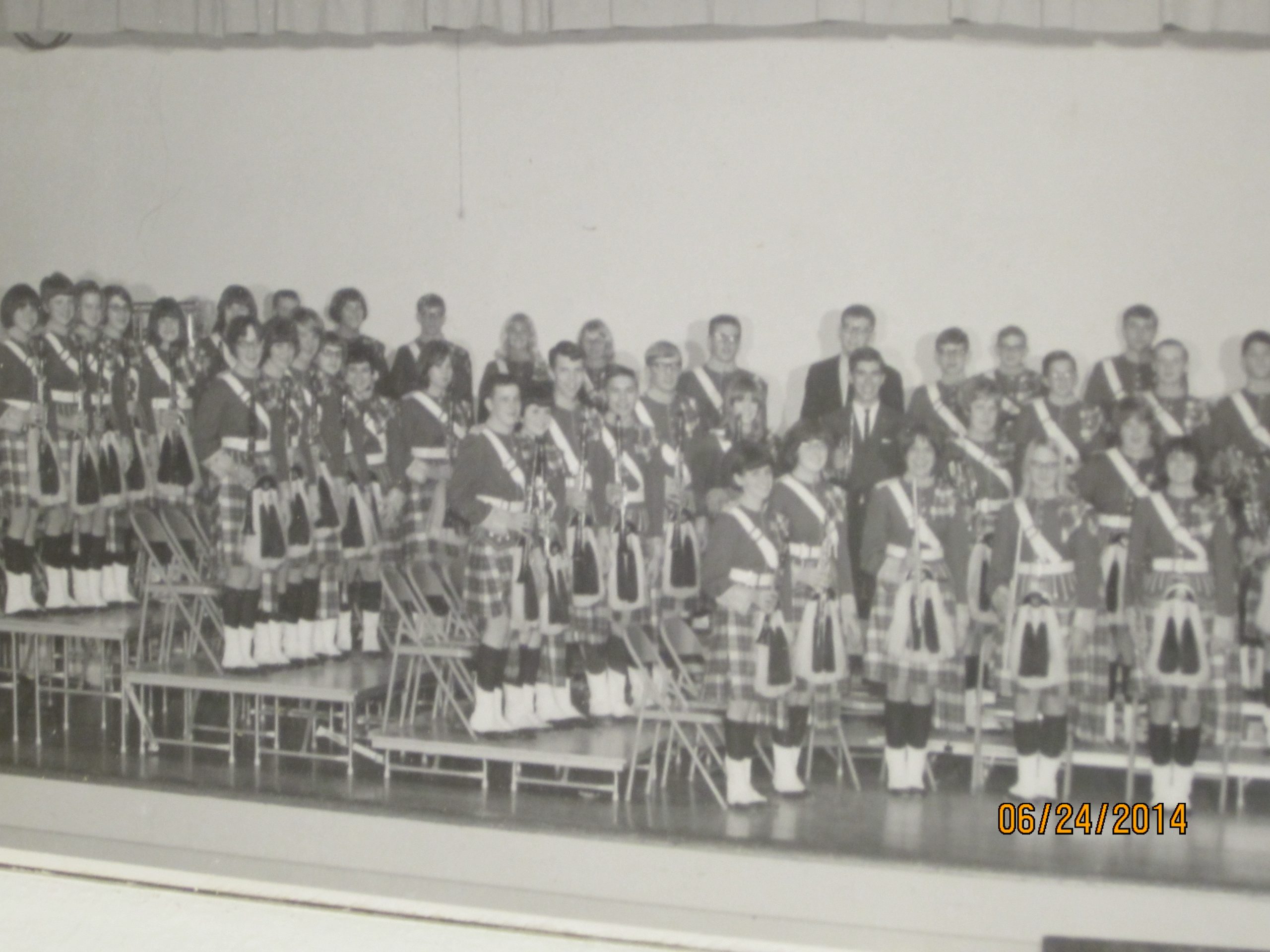 Grandma Sylvia's High School Band Picture-I'm bottom row on far left side