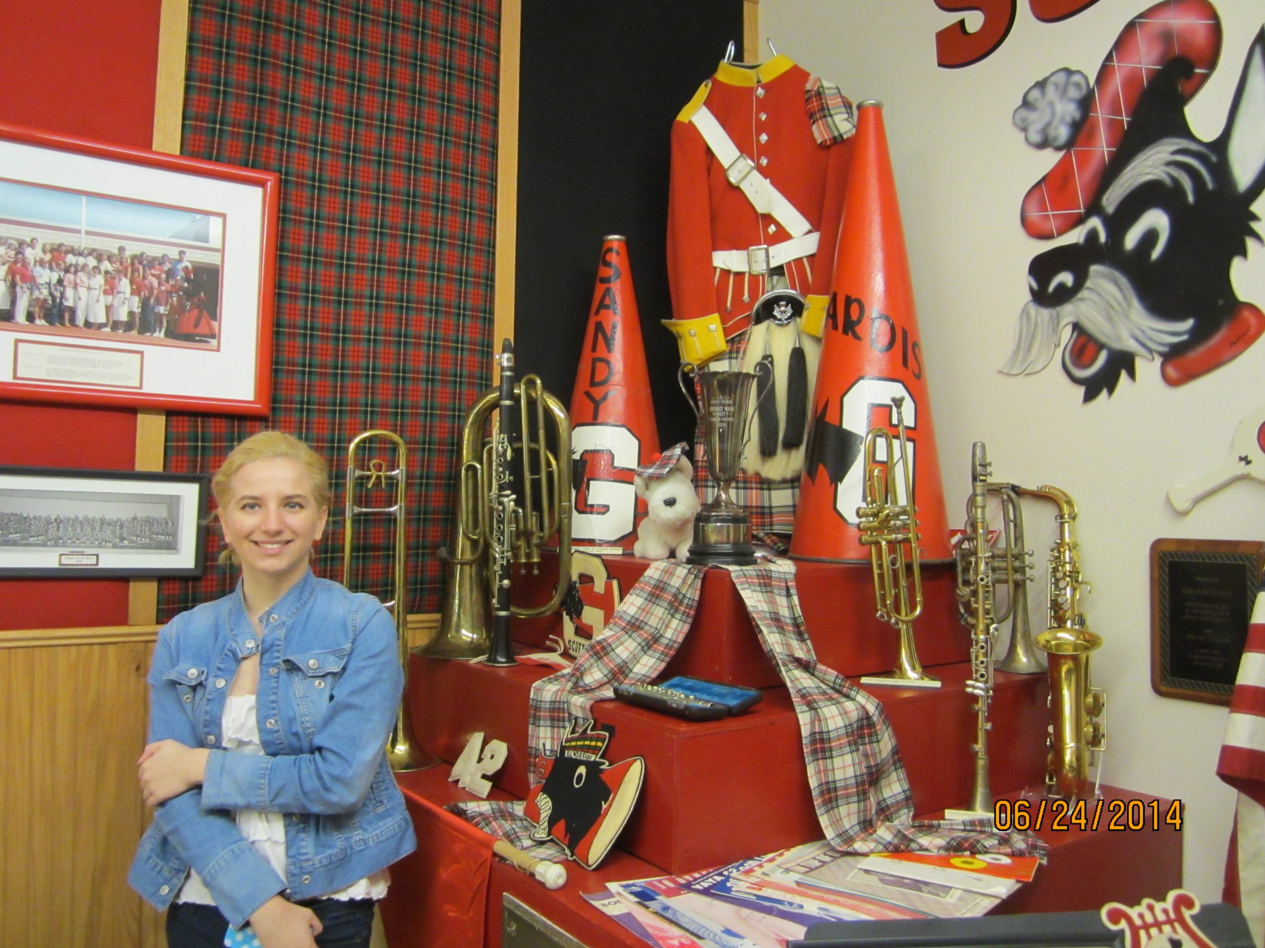 Kayla by Grandma Sylvia's Glasgow Highshool Band Uniform Etc