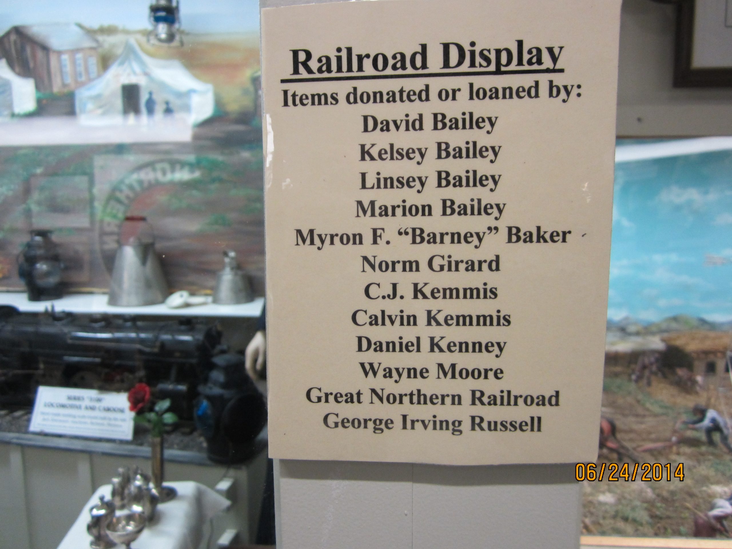 My dad, Daniel Kenny donated his Conductor Uniform to Museum